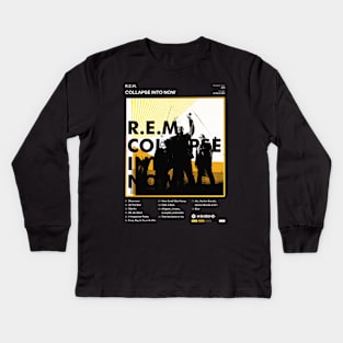 R.E.M. - Collapse Into Now Tracklist Album Kids Long Sleeve T-Shirt